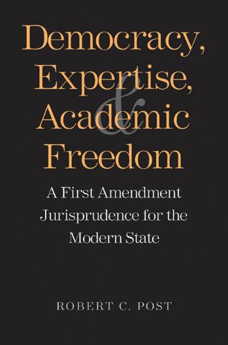 Book Cover: Democracy, Expertise, & Academic Freedom